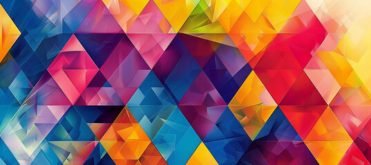 abstract colorful background with geometric patter-AI generated image
