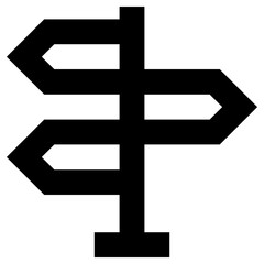 signpost icon, simple vector design - obrazy, fototapety, plakaty