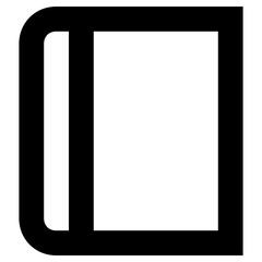 notebook icon, simple vector design