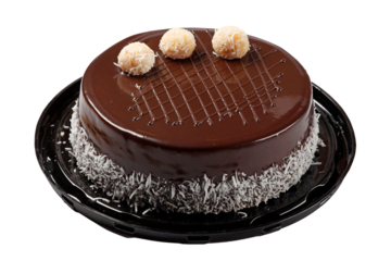 Chocolate cake with coconut
