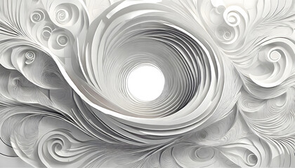 Swirling Pattern Design in Neutral Tones	
