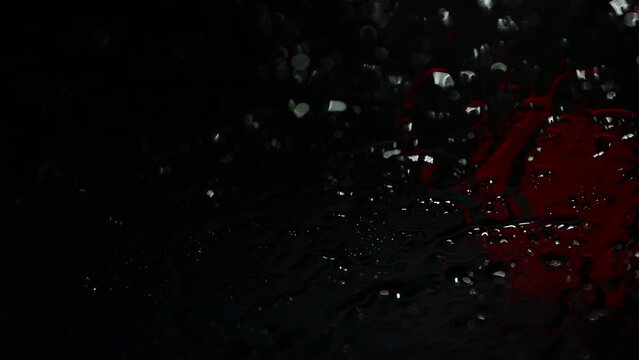 a rainy night car window background video 4k 25fps