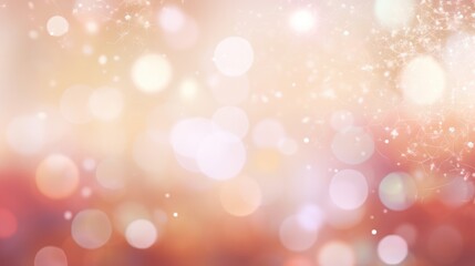 Glowing Abstract Bokeh Lights Festive Background