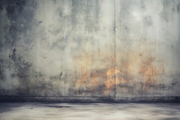 Rustic Beauty: Antique Gold Grunge with Worn-Out Elements and Concrete Frame