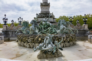 The monument to the Girondins (Monument aux Girondins) with two 21-metre rostral columns (1829),...
