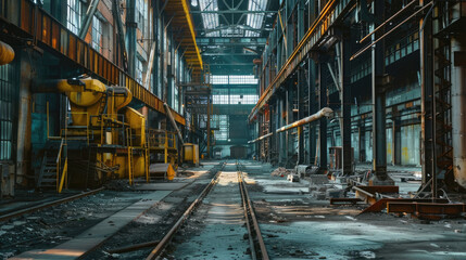 Industrial buildings and structures. Manufacturing and abandoned buildings