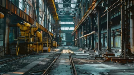  Industrial buildings and structures. Manufacturing and abandoned buildings © brillianata