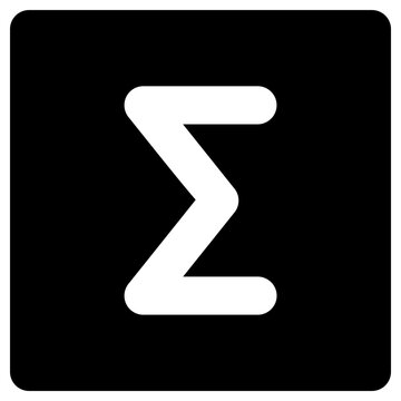 sigma icon, simple vector design