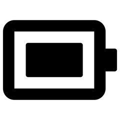 full battery icon, simple vector design