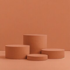 Terra Cotta Product Photography Mockup Platform