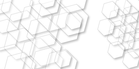 White Hexagonal Background. Luxury White Pattern. Vector Illustration. Geometrics hexagon polygonal pattern web cell background vector. seamless bright white honeycomb background.