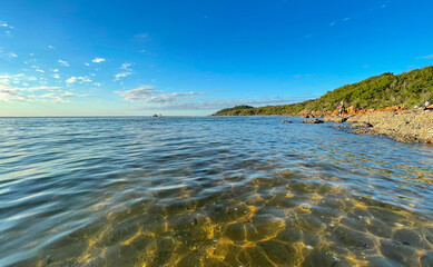 Sunset in summer at Seventeen Seventy, on the Great Barrier Reef, Queensland, Australia