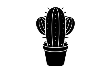 cactus silhouette vector illustration