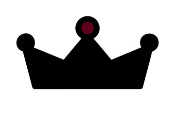 crown silhouette vector illustration