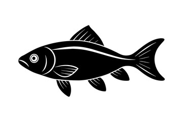 fish silhouette vector illustration