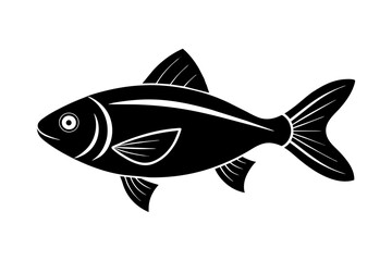 fish silhouette vector illustration