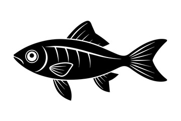 fish silhouette vector illustration