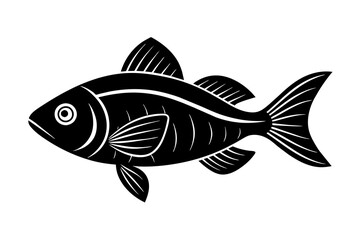 fish silhouette vector illustration