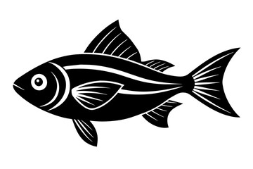 fish silhouette vector illustration