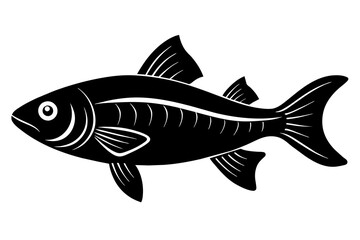 fish silhouette vector illustration