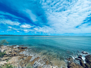 Rocks, sunshine and blue skies, Under water, Seventeen Seventy, Great Barrier Reef, Queensland, Australia