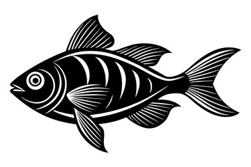 fish silhouette vector illustration