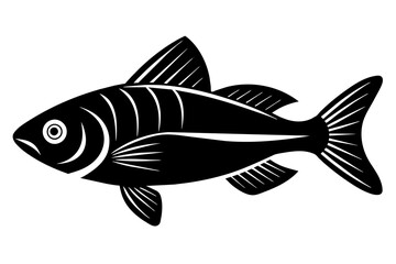 fish silhouette vector illustration