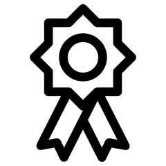 award badge icon, simple vector design
