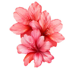 pink dahlia flower isolated on transparent background