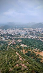 Fototapeta premium aerial view of the city