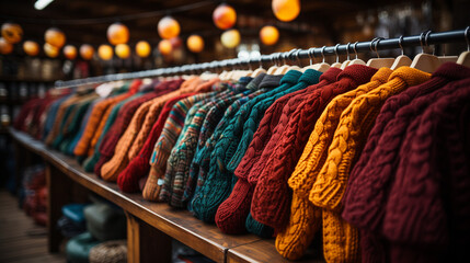 colorful wool socks - obrazy, fototapety, plakaty