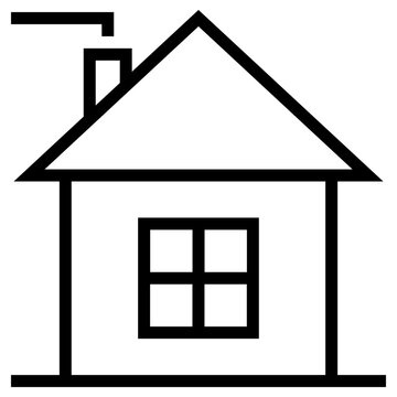 house icon, simple vector design