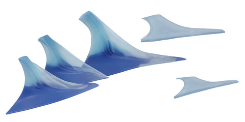 Fototapeta na wymiar Blue swimming fins Transparent Background Images