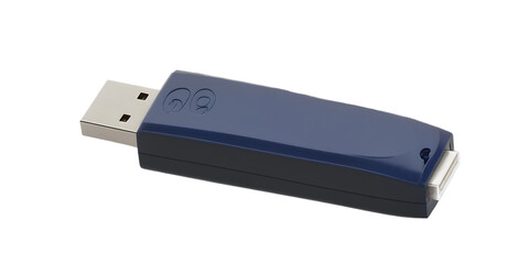 Blue USB flash drive Transparent Background Images 