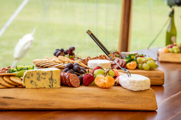 Cheeseboard ready for guests