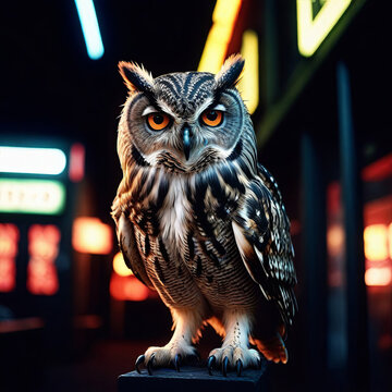 owl at night