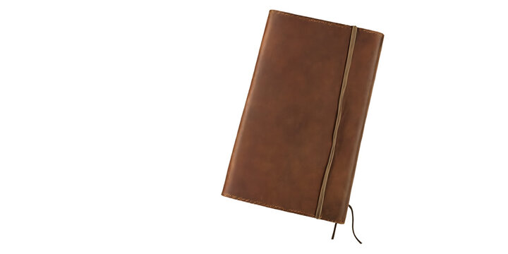 Brown rustic leather journal Transparent Background Images 