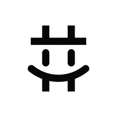 smiley face app icon eps 10 design template