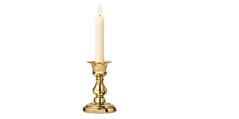 Gold candle holder Transparent Background Images 