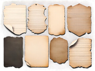 set vintage paper scraps pieces junk journal