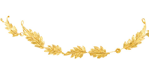 Gold leaf jewelry Transparent Background Images  - Powered by Adobe