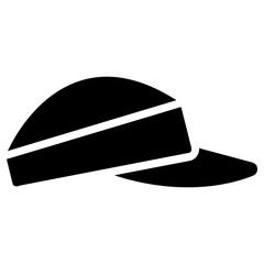 sports cap icon, simple vector design