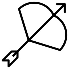Fototapeta na wymiar archery icon, simple vector design
