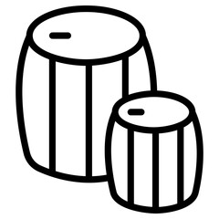 barrels icon, simple vector design