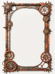 Timeworn Elegance: Steampunk Photo Frame