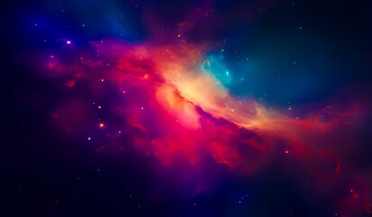 Colorful galaxy background showing the depth of space