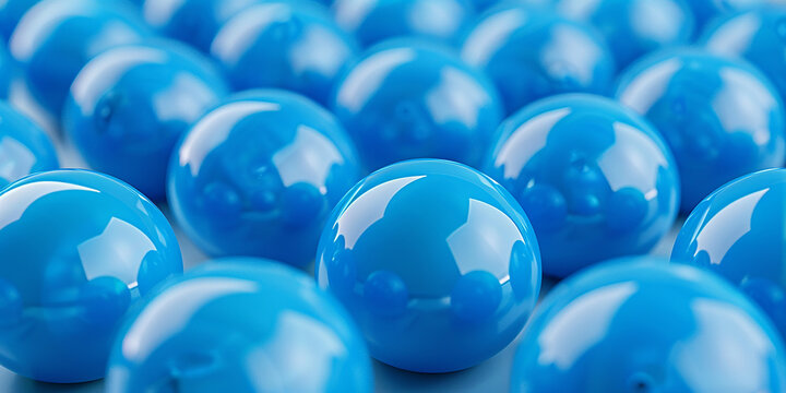 blue balls on white HD 8K wallpaper Stock Photographic Image 