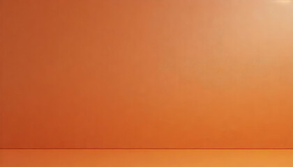 Beautiful orange gradient background with smooth and wall texture
