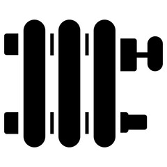heating rails icon, simple vector design