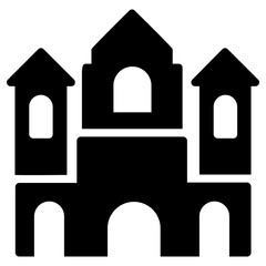 akershus fortress icon, simple vector design